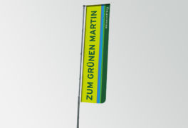 Fahne «ZUM GRÜNEN MARTIN», Martin Stiftung